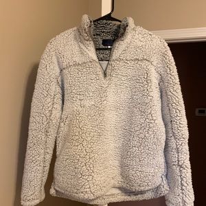 Sherpa fleece pullover